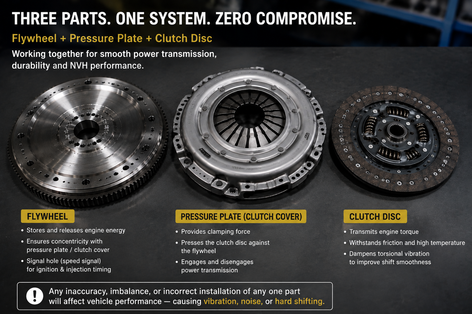 Flywheel Vibration Diagnosis: Why Start-Up Jerking Is a Clutch Problem, Not a Flywheel Problem