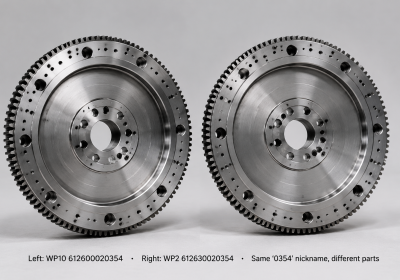 Same Code, Different Flywheel: Why WP10 and WP2 “0354” Flywheels Are NOT Interchangeable