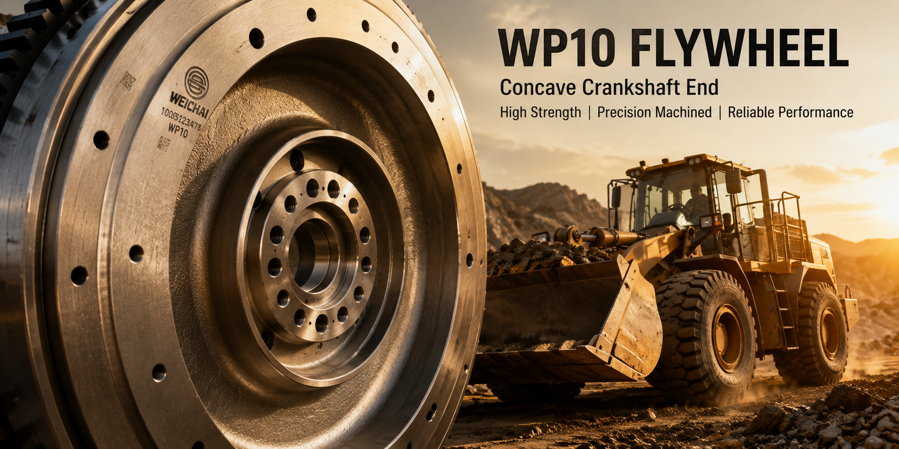 WP10 Flywheel Concave Design: Space-Saving for Machinery