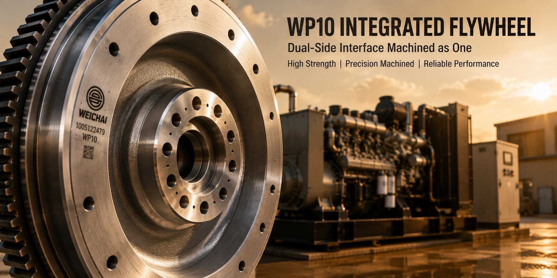 Integrated Flywheel for Generator Sets: Why One-Piece Beats Two-Piece