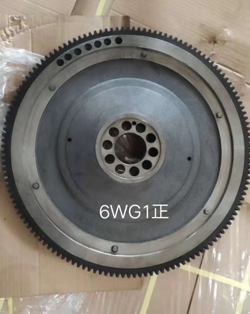 ISUZU 6WG1 flywheel front view, heavy-duty GIGA class