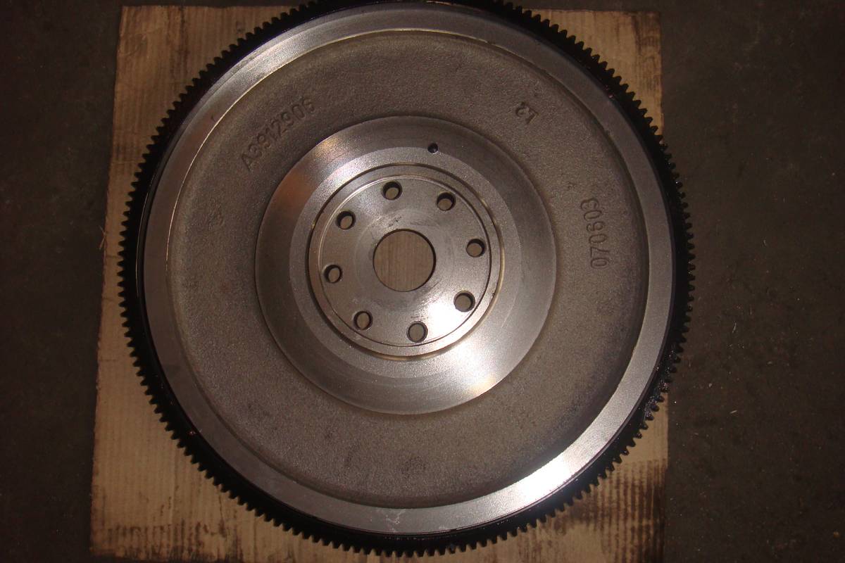 Cummins flywheel with A3912906 cast into the web